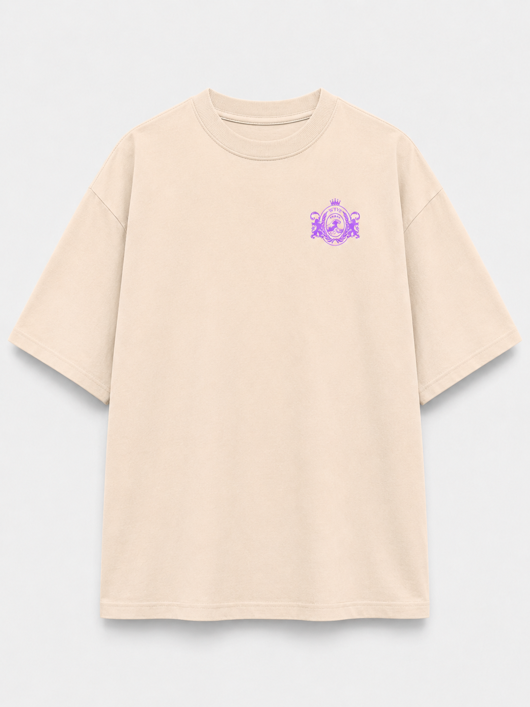 CLASSIC TEE NAVY CREAM & VIOLET