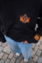 ORANGE LONGSLEEVE BLACK