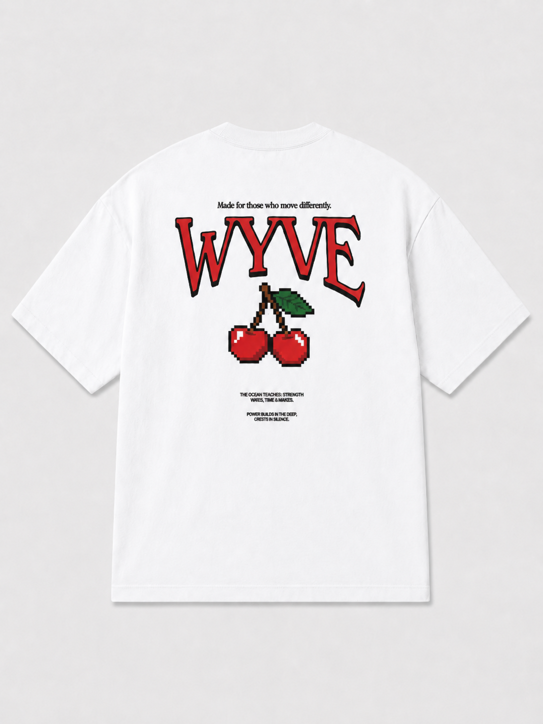 CHERRY TEE WHITE
