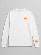 ORANGE LONGSLEEVE WHITE
