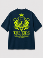 CLASSIC TEE NAVY BLUE & LIME YELLOW