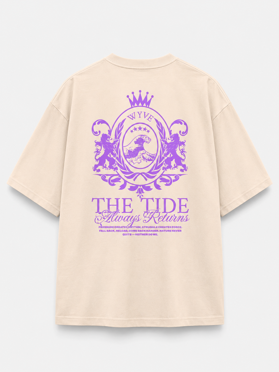 CLASSIC TEE NAVY CREAM & VIOLET