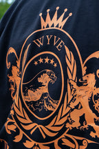 ORANGE SHORTSLEEVE BLACK
