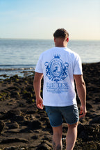 CLASSIC TEE WHITE & BLUE