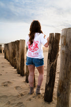 CLASSIC TEE WHITE & PINK