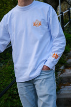 ORANGE LONGSLEEVE WHITE