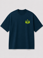 CLASSIC TEE NAVY BLUE & LIME YELLOW