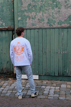 ORANGE LONGSLEEVE WHITE