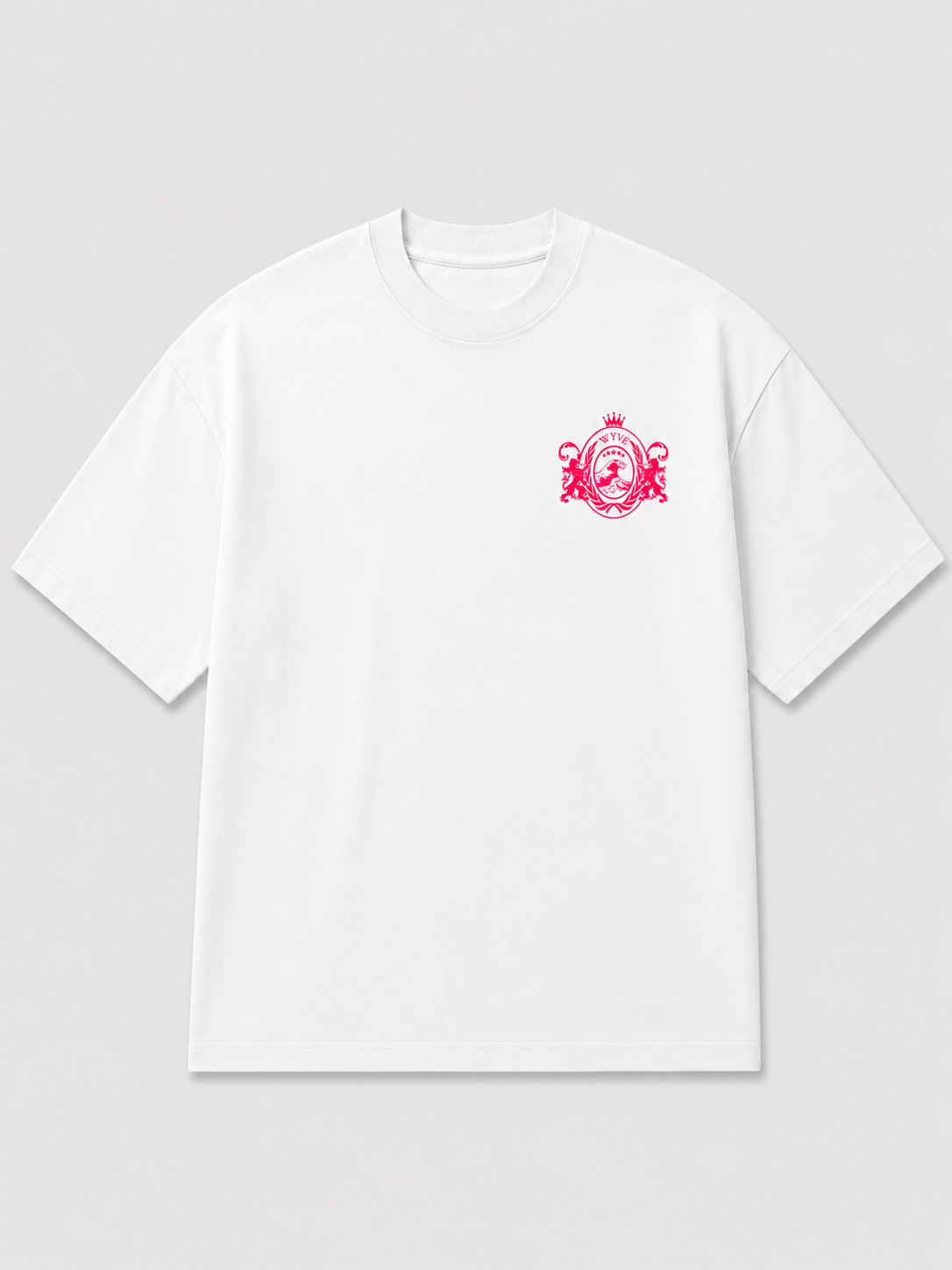 CLASSIC TEE WHITE & PINK