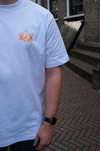 ORANGE SHORTSLEEVE WHITE