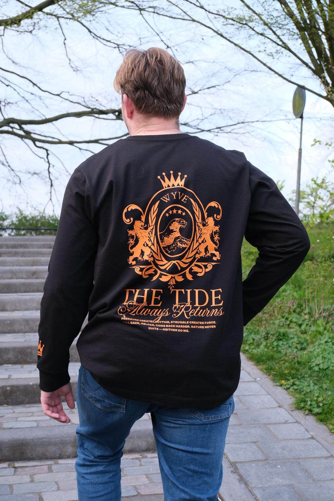 ORANGE LONGSLEEVE BLACK