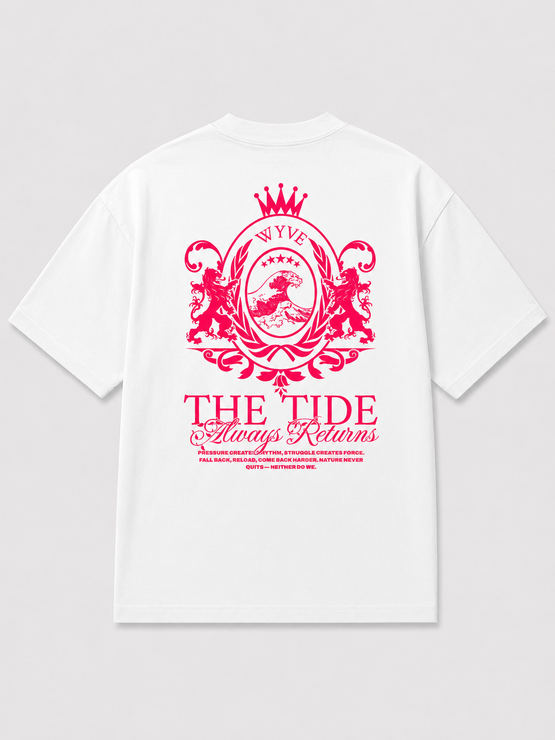 CLASSIC TEE WHITE & PINK